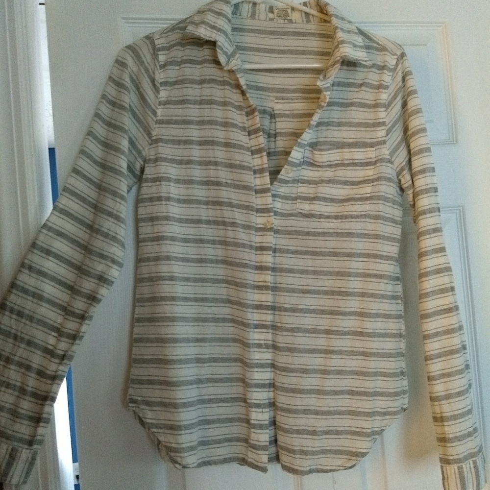 Long Sleeve Cotton Button Up